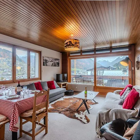 3* A 5 Min Du Centre De Morzine, Balcon, 2 Chambres, Parking, Service Inclus - Fr-1-754-36 公寓 莫尔济讷